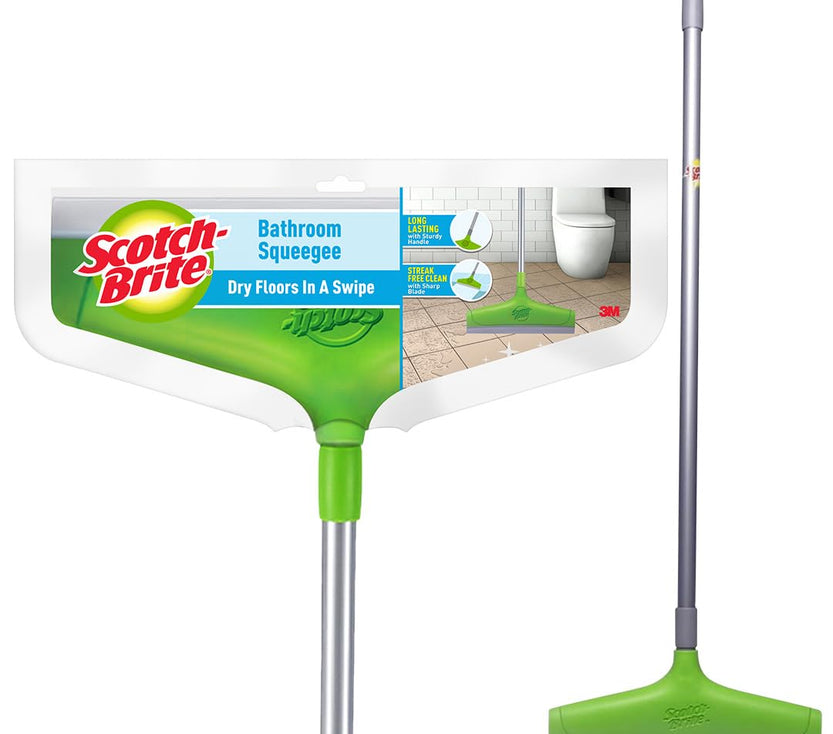 Scotch-Brite Bathroom Squeegee Plastic Wiper(30 cm)(Green)