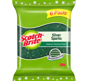 Scotch Brite Silver Sparks 2.75x4 ( pack of 6 )